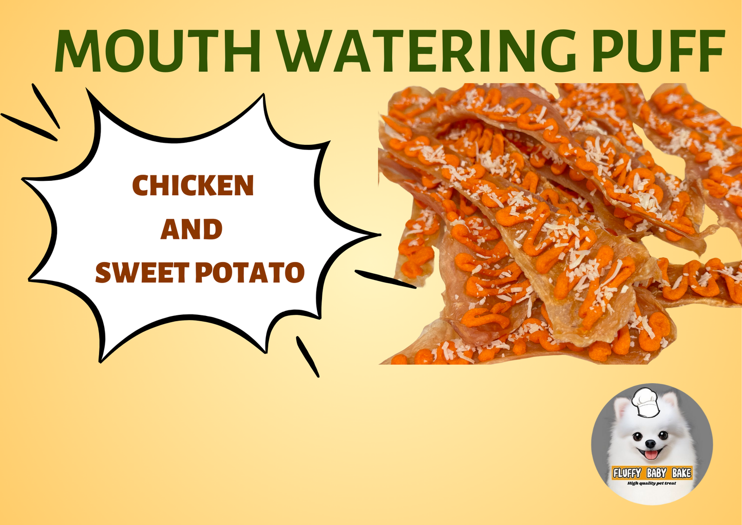 Premium Chicken & Sweet Potato & Coconut Tender Puffs