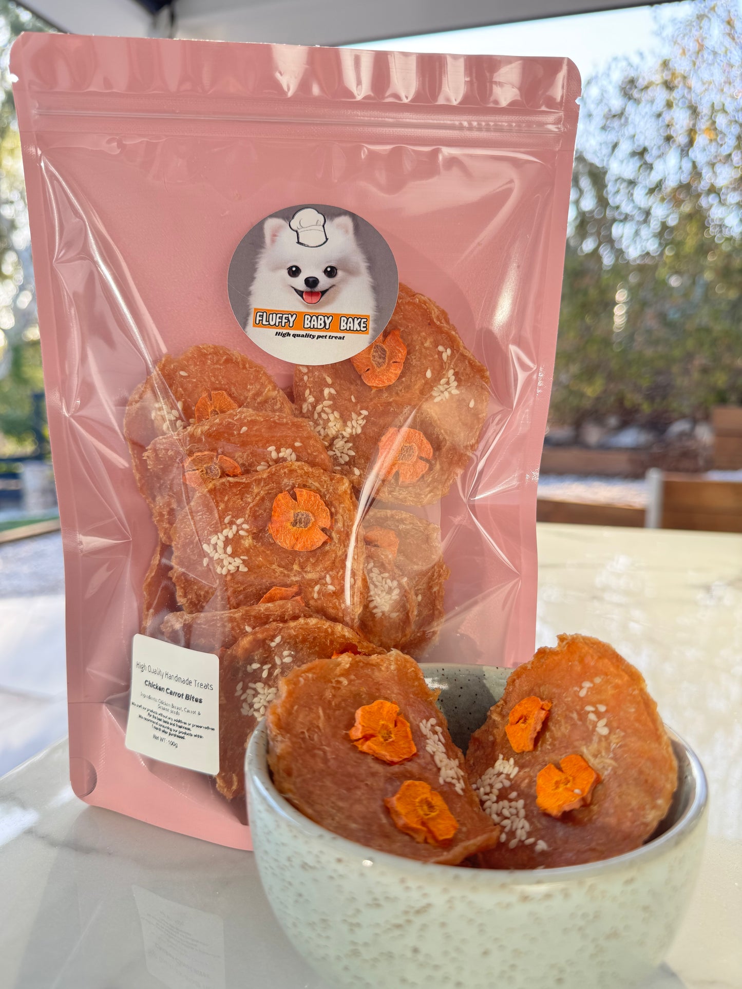 Chicken Carrot with Sesame Bites