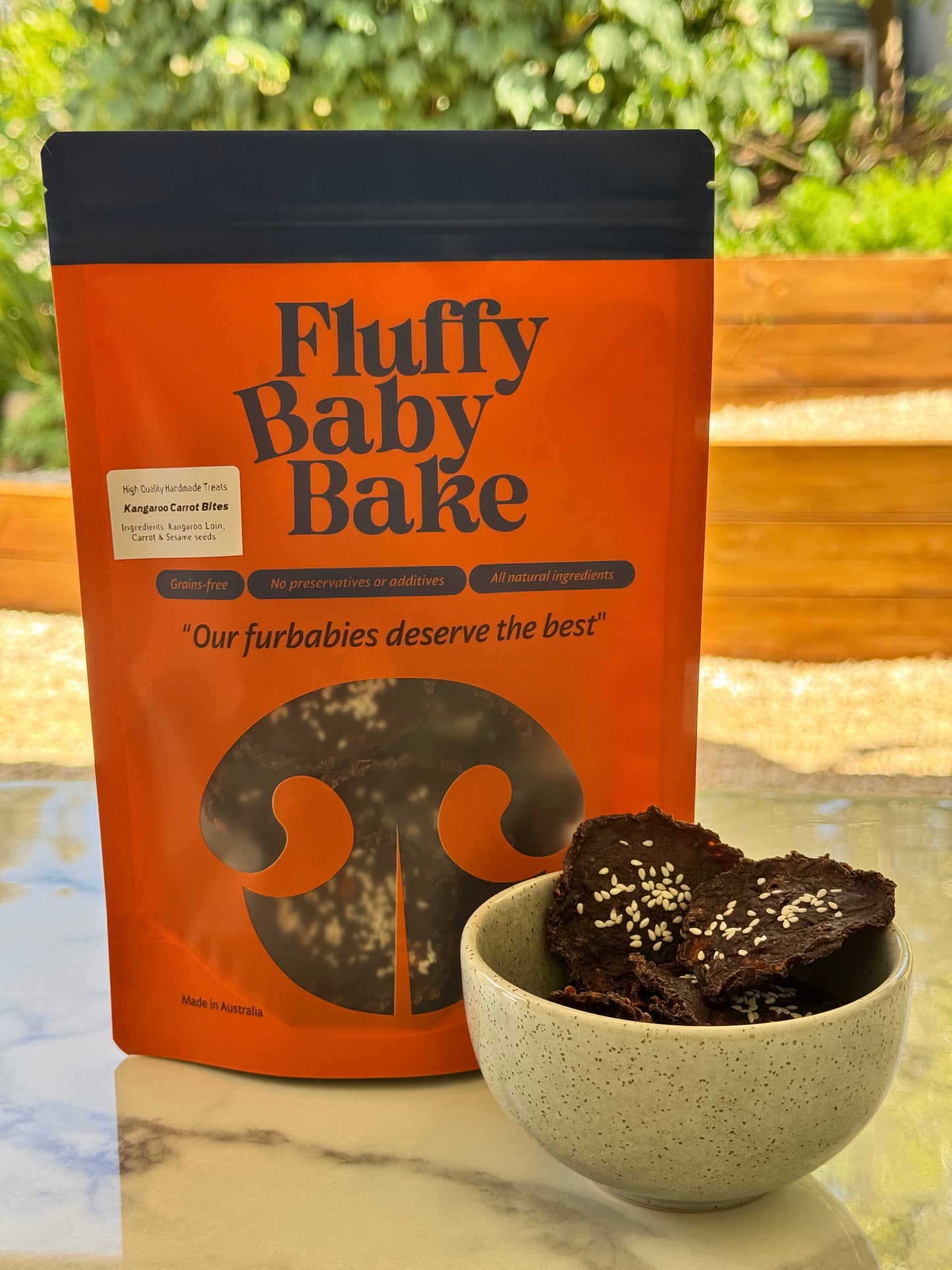 Kangaroo Carrot with Sesame Bites