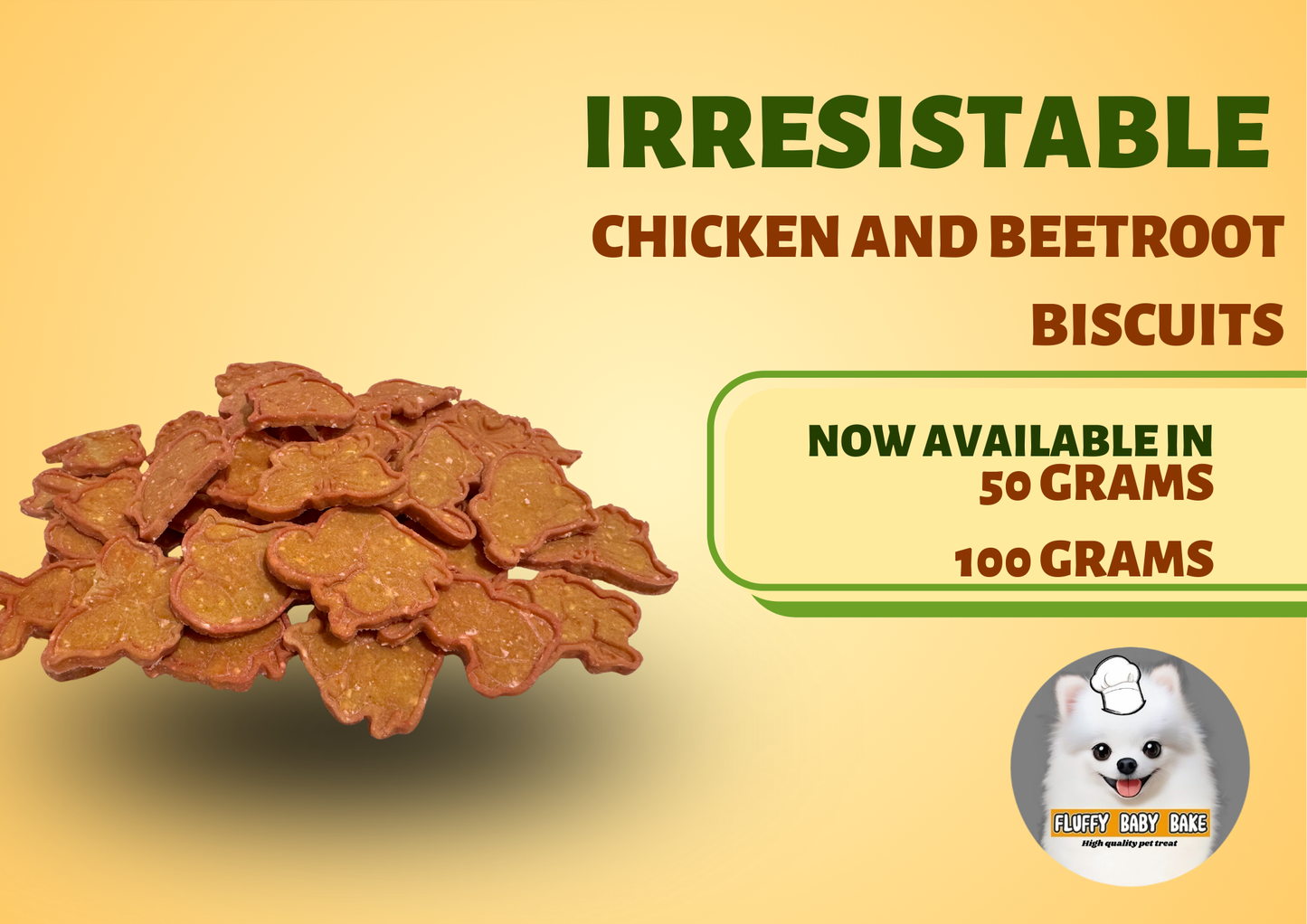 Chicken & Beetroot Biscuits