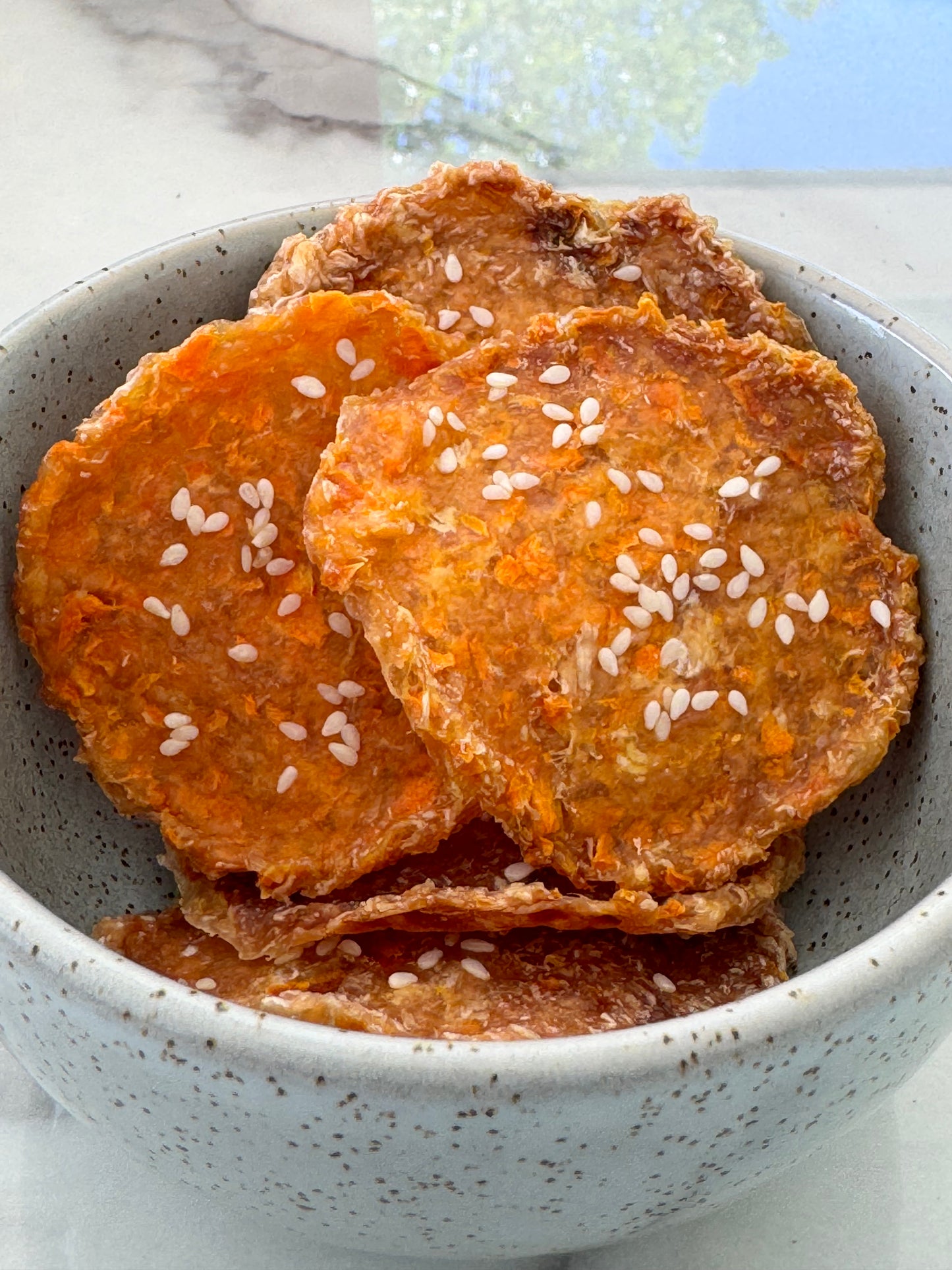 Chicken Carrot with Sesame Bites