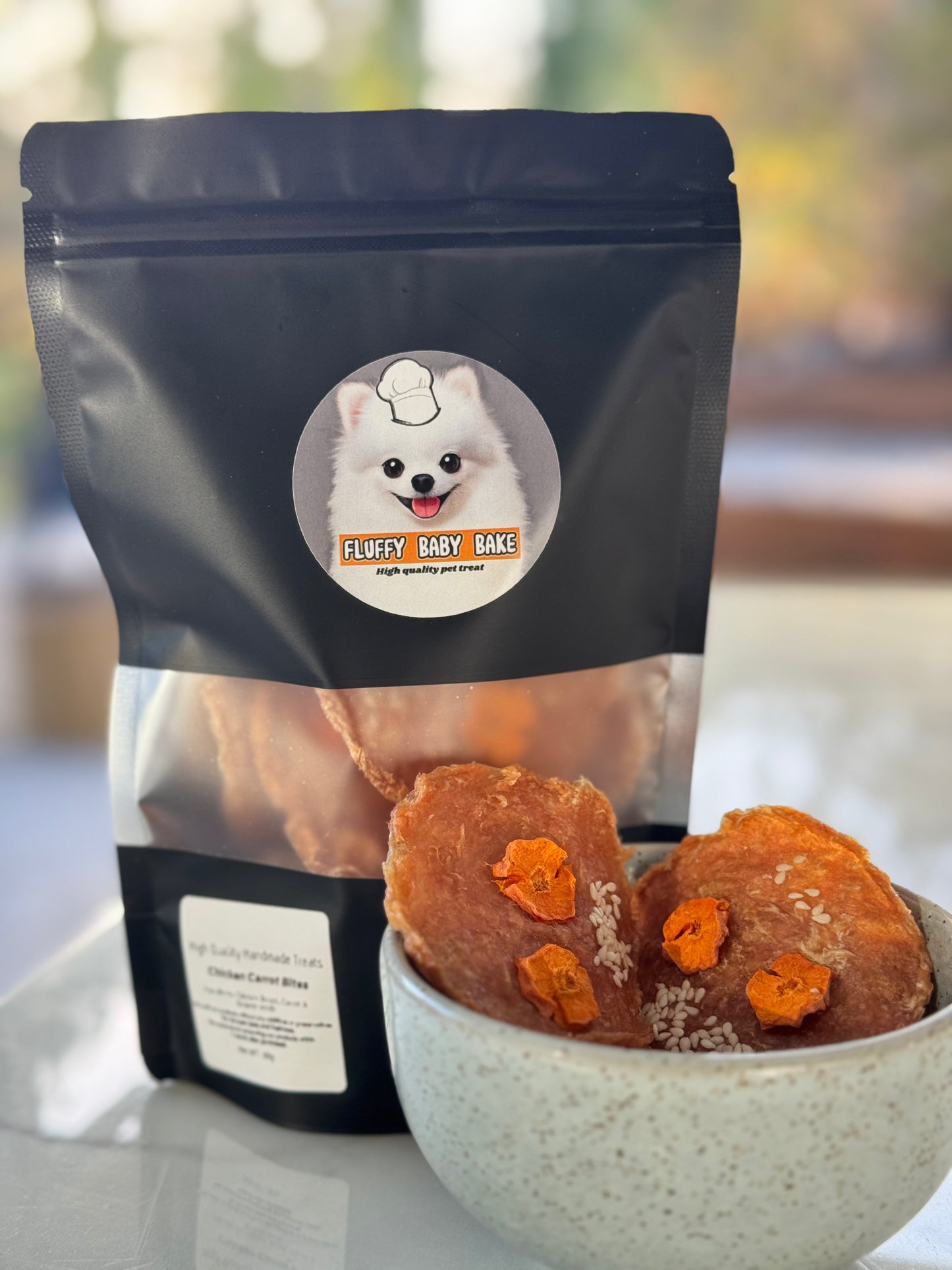 Chicken Carrot with Sesame Bites