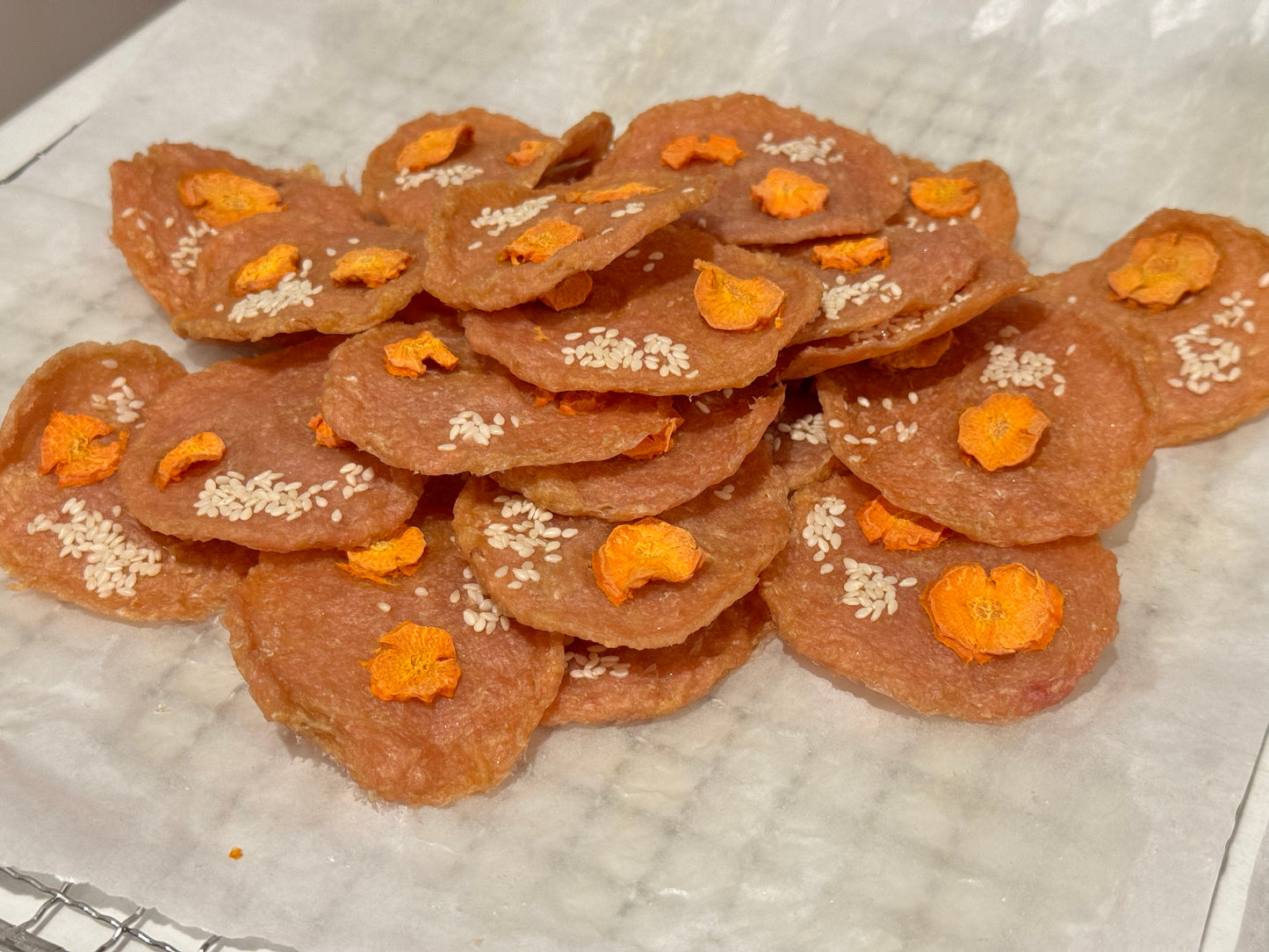 Chicken Carrot with Sesame Bites